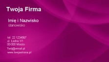 szablon wizytówki kolor fioletowy