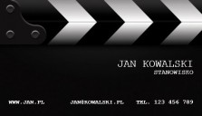 wizytówka projekt foto klaps