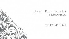 przykładowy wzór wizytówki ornament